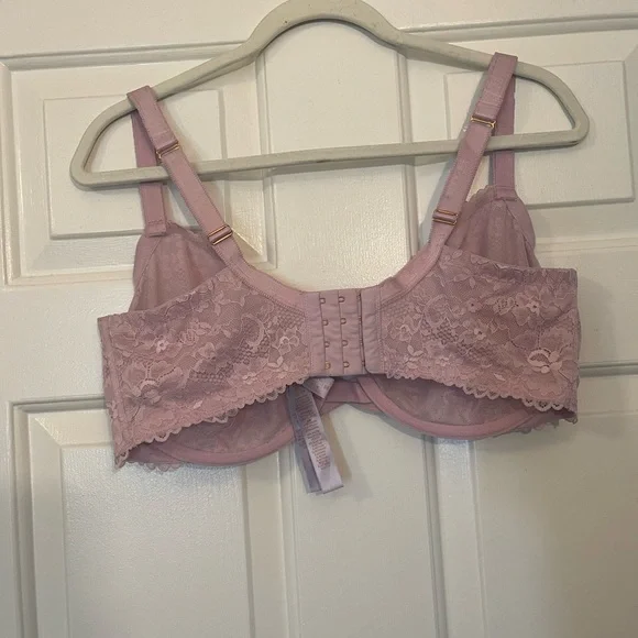 SavagexFenty Pink Lace Unlined Underwire Bra - Picture 2 of 3